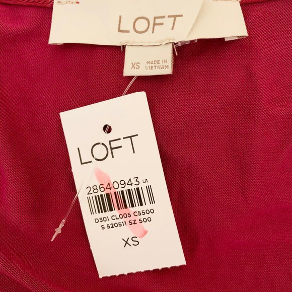 Ann Taylor LOFT Twist Mixed Media Top - Picture 6 of 9